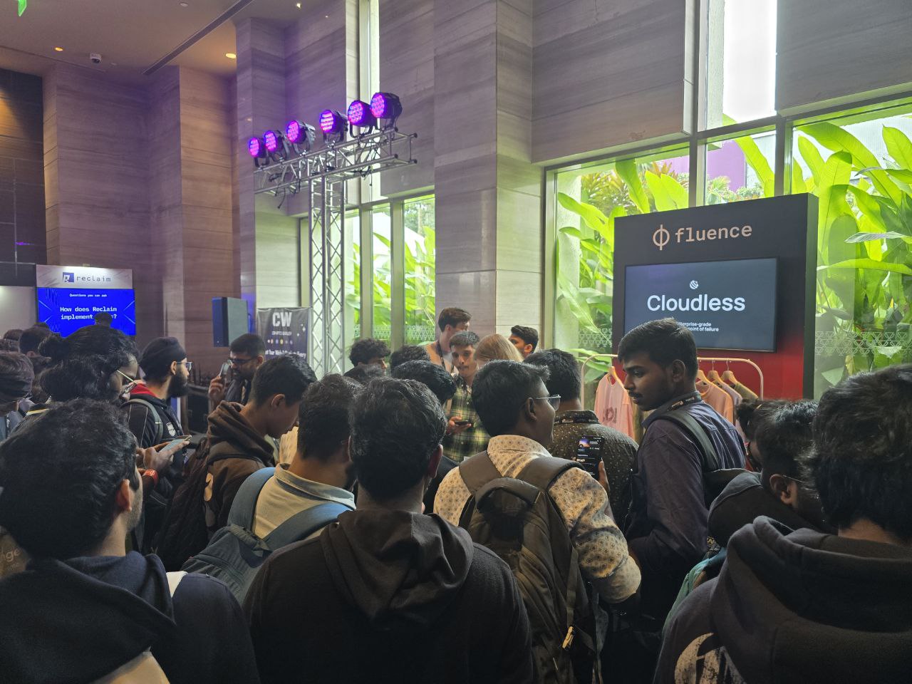 Fluence booth at India Blockchain Week