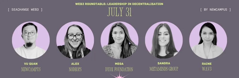 SeaChange Web3 Roundtable panel