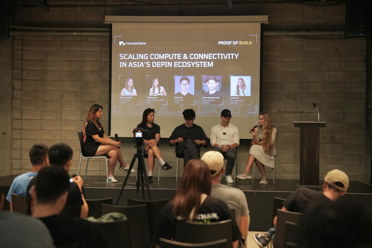 NodeOps Proof of Build Seoul DePIN panel